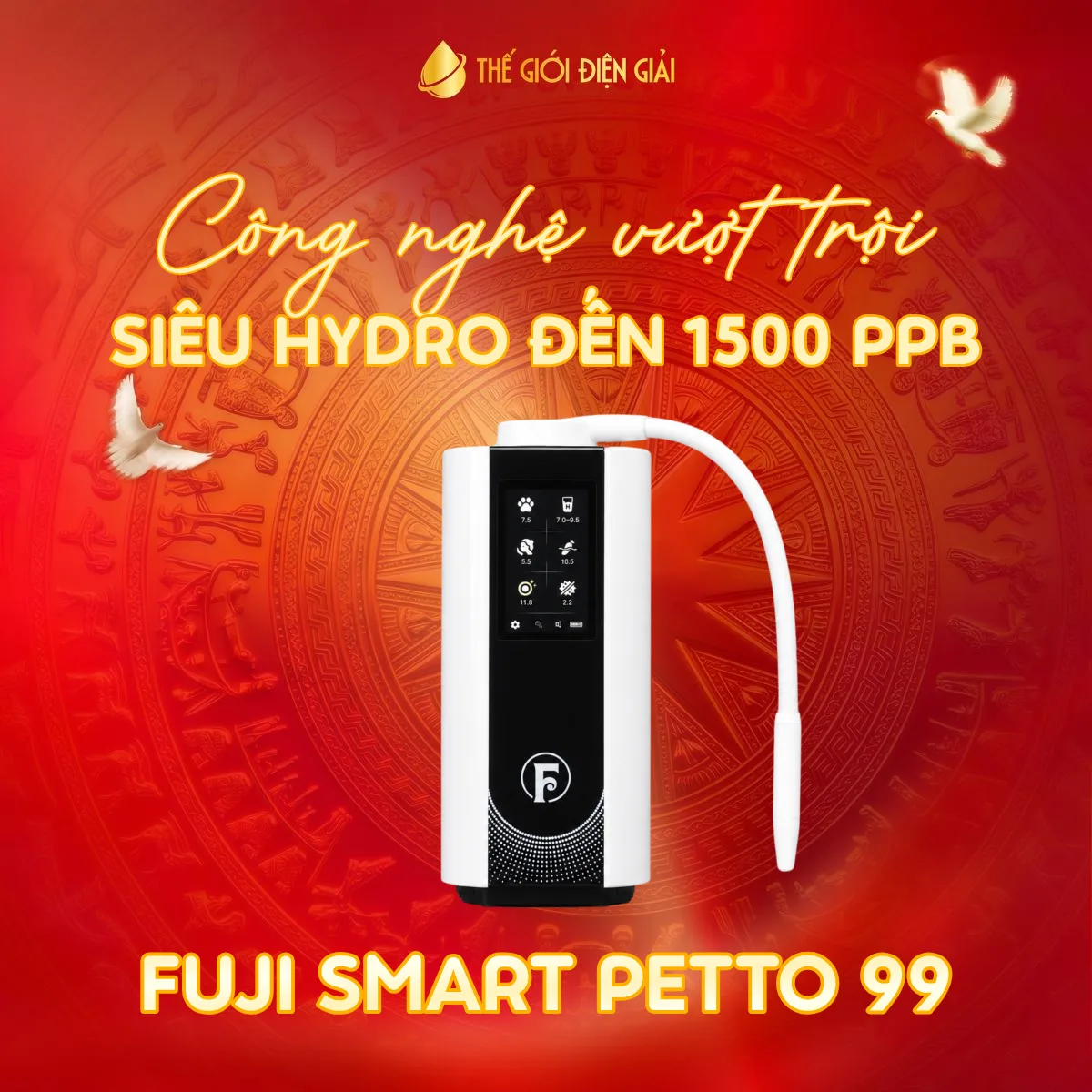 Máy lọc nước điện giải ion kiềm Fuji Smart Petto 99