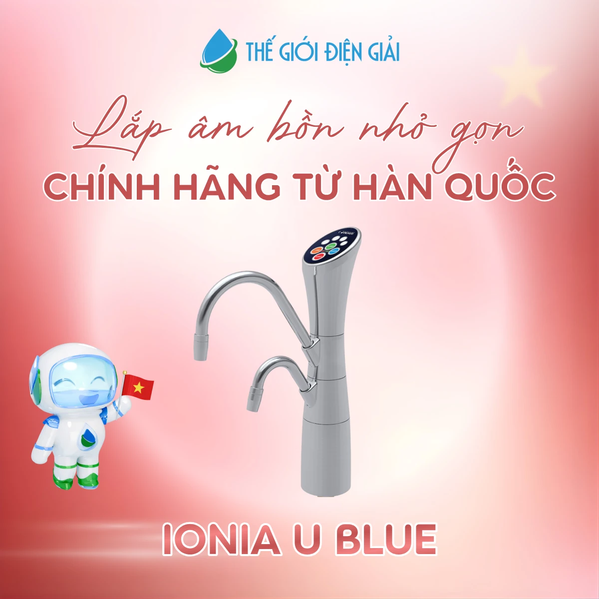 Máy lọc nước điện giải iON kiềm iONIA U Blue Hàn Quốc chính hãng dịch vụ