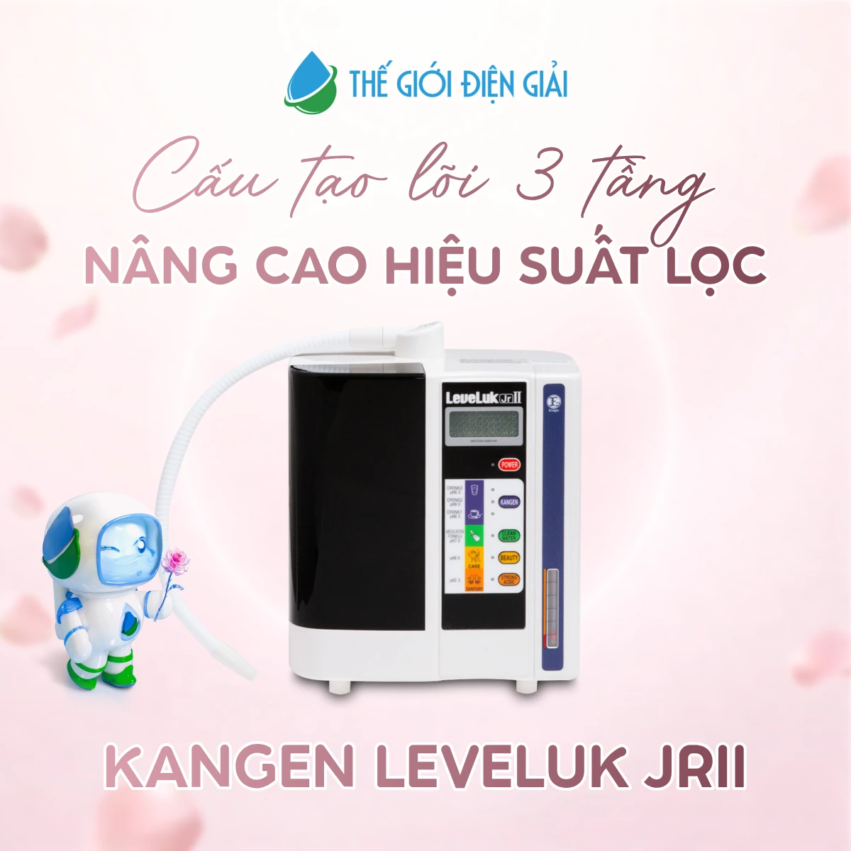 Máy lọc nước Kangen Leveluk JRII - Hàng Chính Hãng Có Hóa Đơn VAT