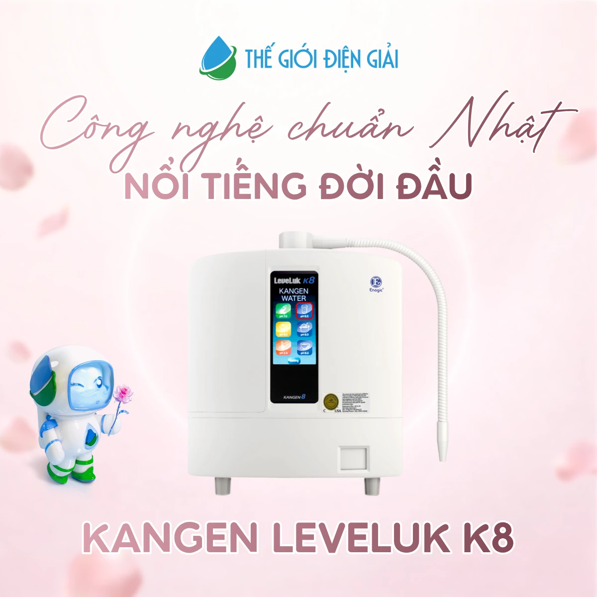 Máy lọc nước Kangen Leveluk K8 - Hàng Chính Hãng Có Hóa Đơn VAT