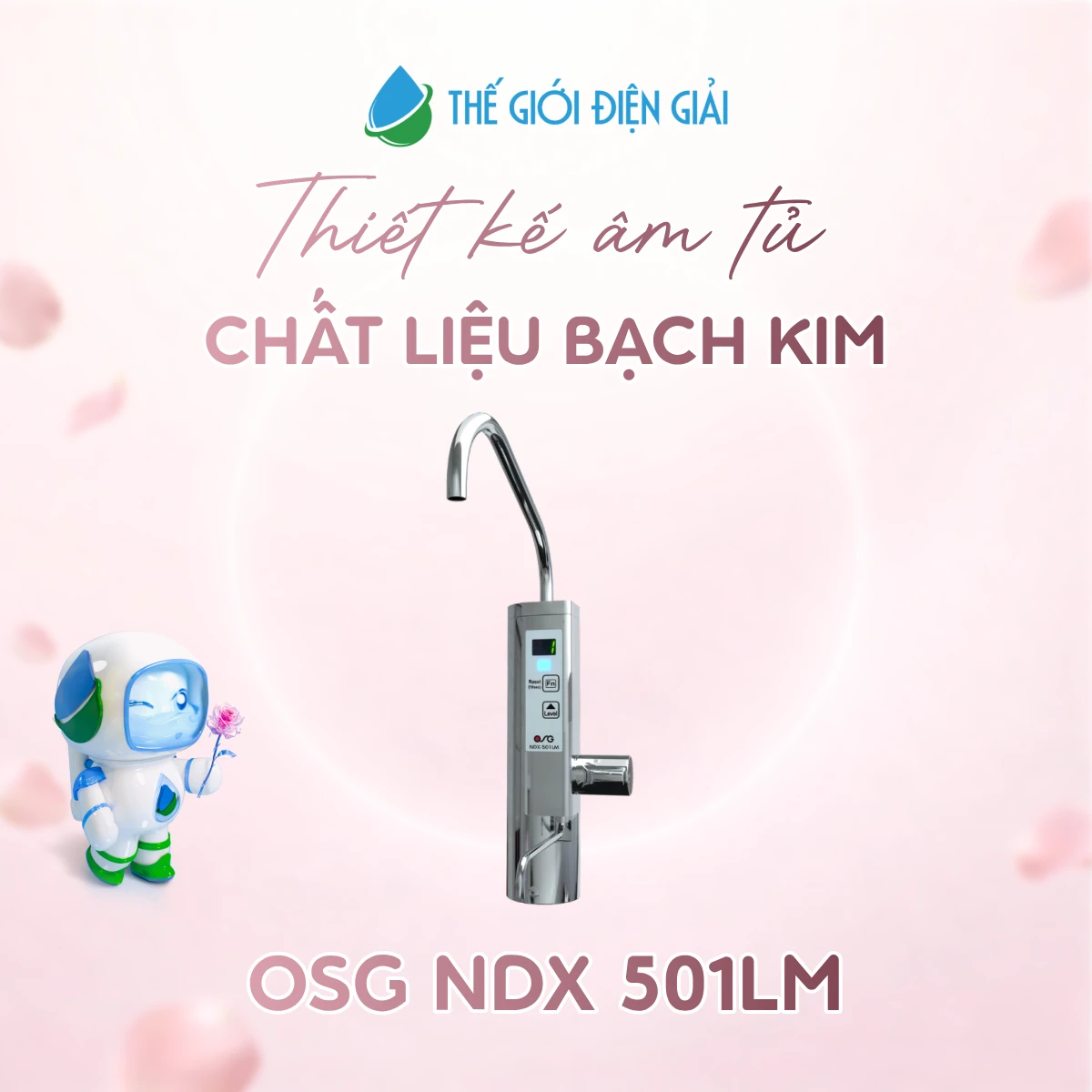 Máy lọc nước iON kiềm OSG NDX-501LM Nhật Bản chính hãng dịch vụ 6 sao (OSG 501)