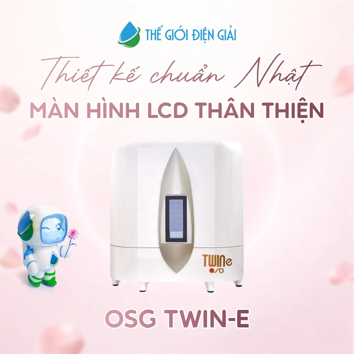 Máy lọc nước điện giải ion kiềm OSG TWIN-e