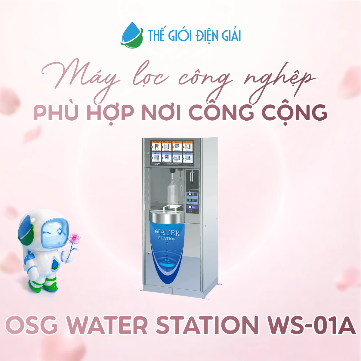 Máy lọc nước điện giải ion kiềm OSG Water Station WS-01A