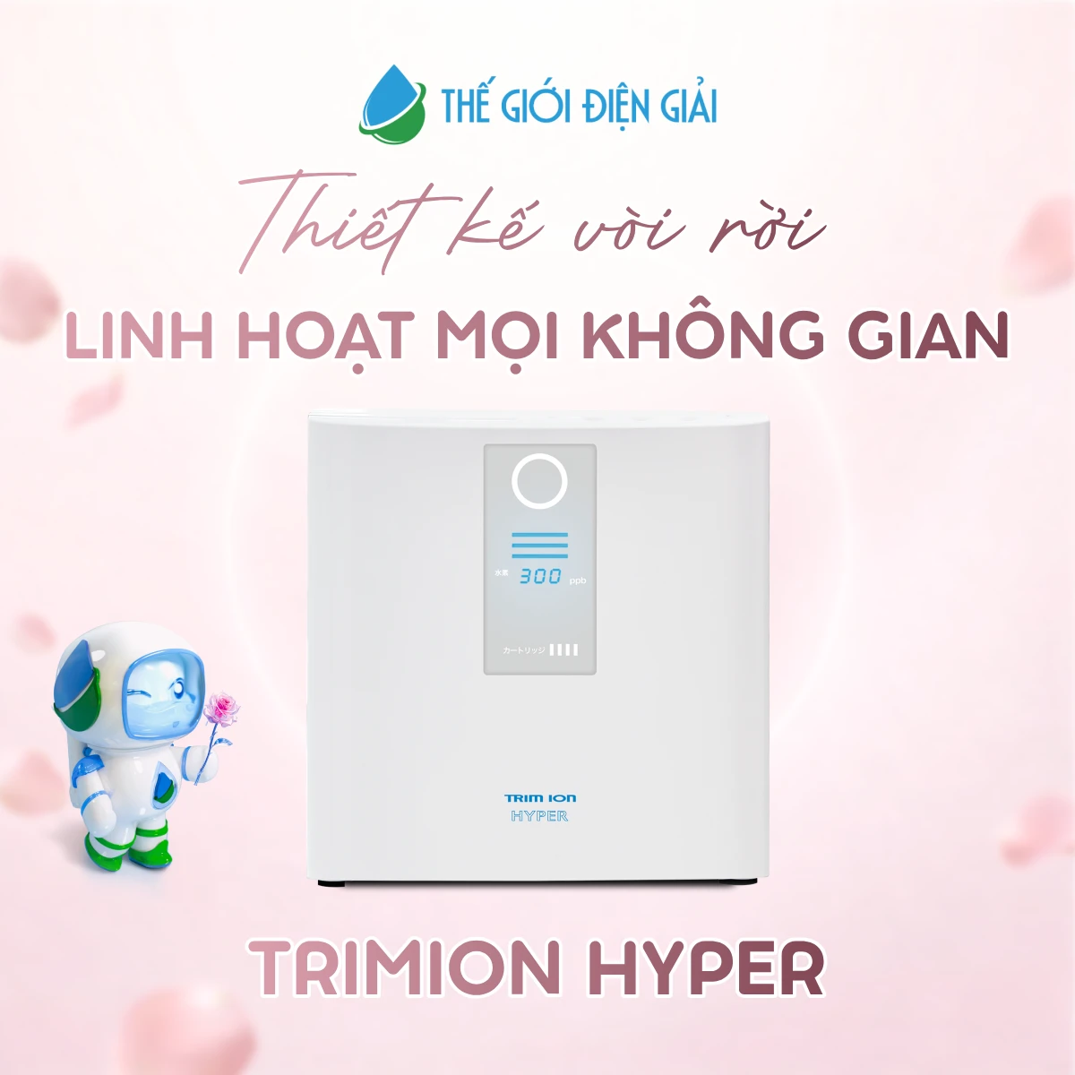 Máy lọc nước iON kiềm Trimion Hyper bảo hành đến 5 năm chuẩn Nhật