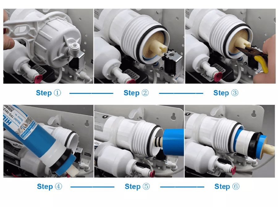 Cách thay màng lọc RO