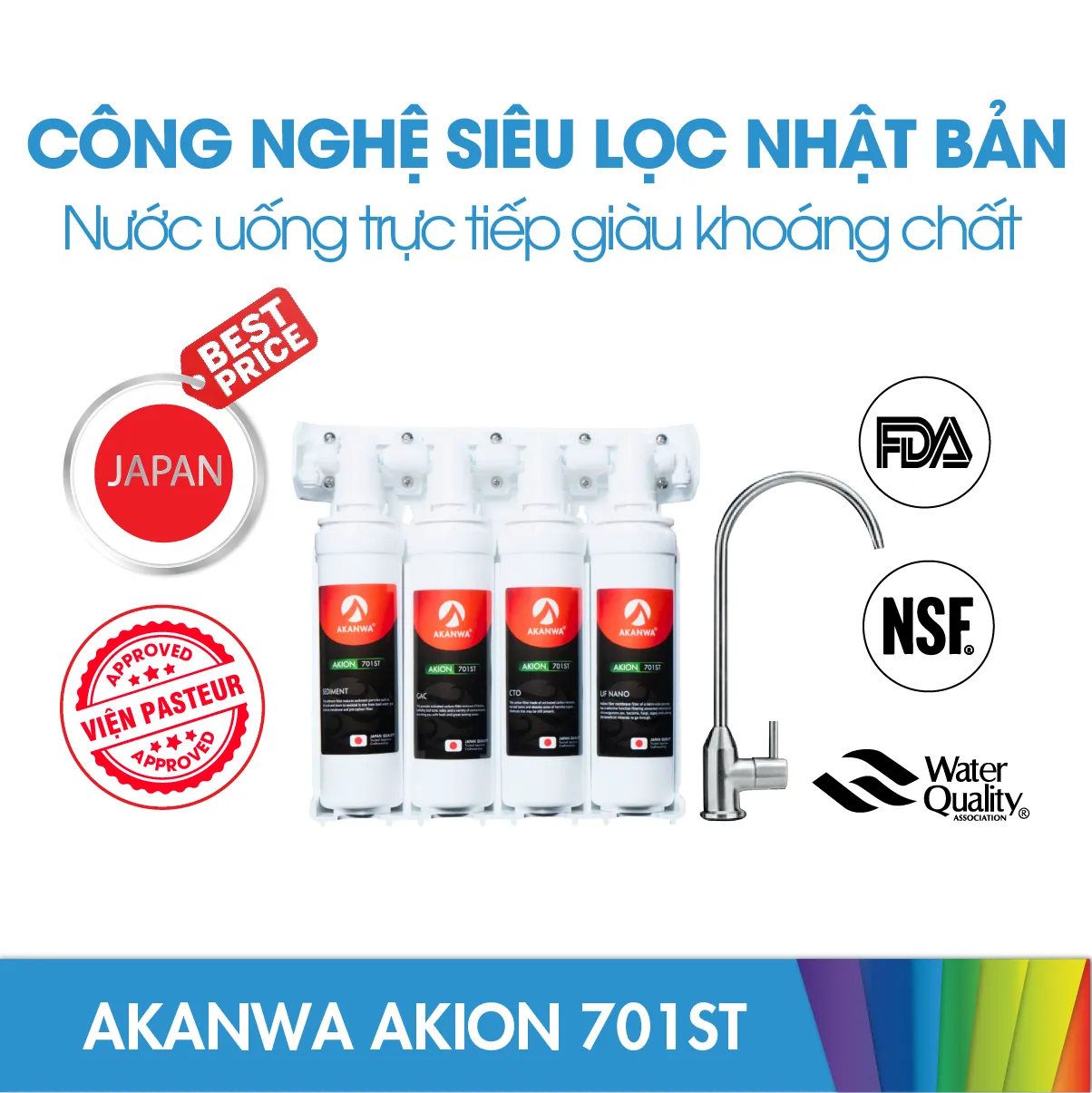 Bộ tiền xử lý nước AKANWA AKION 701ST iON phiên bản 2026