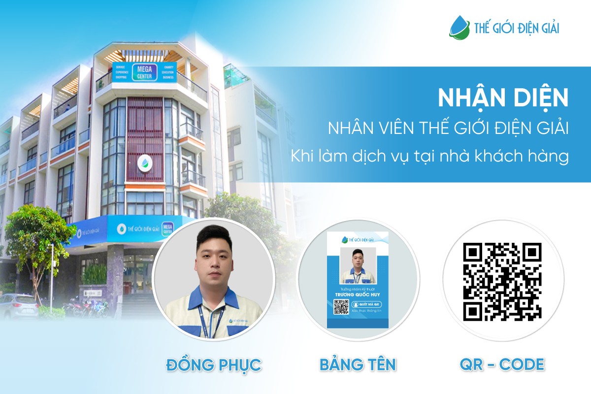 Hướng dẫn nhận diện nhân viên của Thế Giới Điện Giải khi thực hiện dịch vụ tại nhà/cơ quan khách hàng