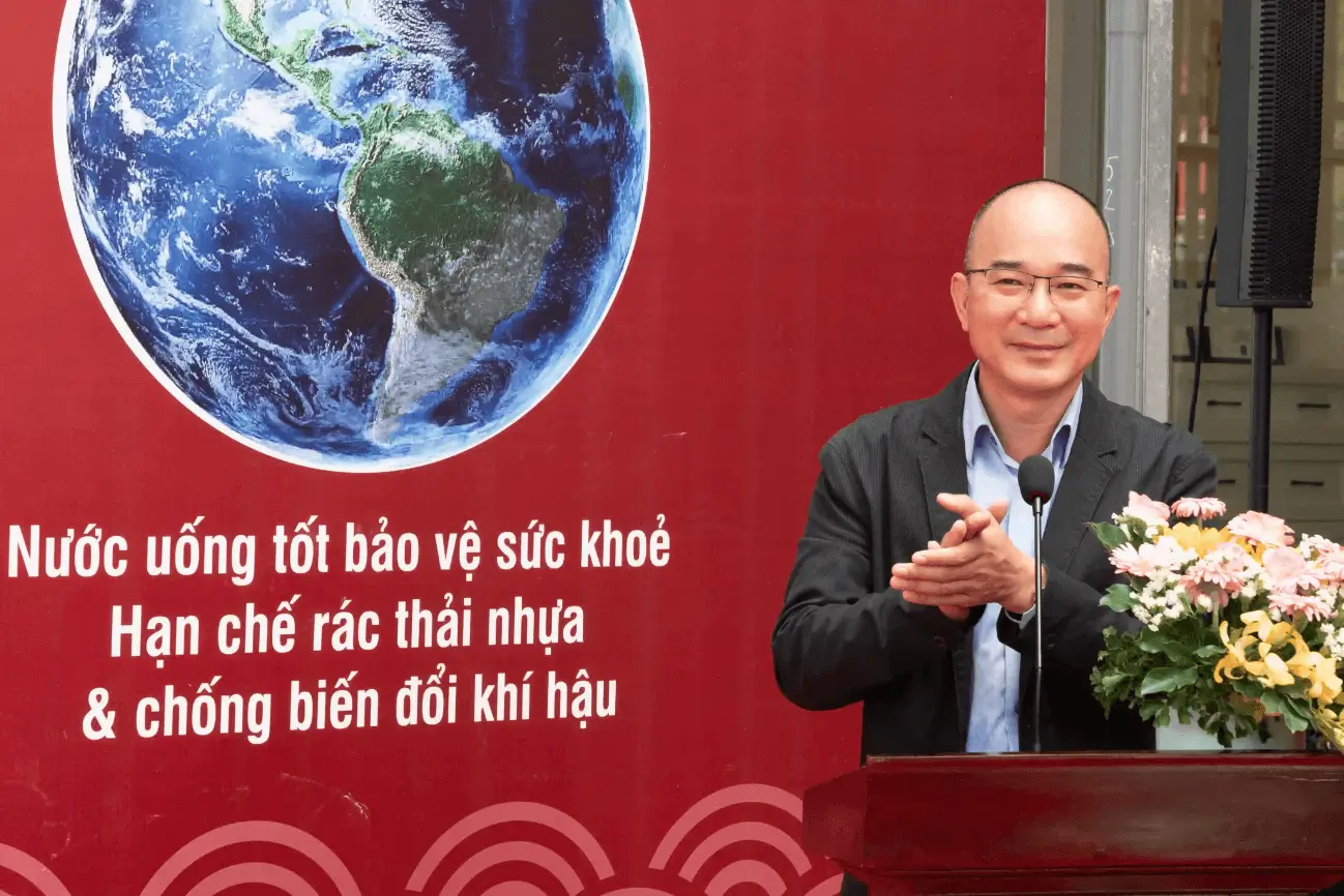 Ông Phan Tôn Thắng phát biểu tại sự kiện khai trương Experience Center tại Ninh Kiều, Cần Thơ