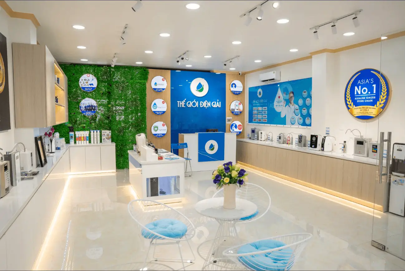 Toàn cảnh không gian bên trong Experience Center chi nhánh Cần Thơ của Thế Giới Điện Giải