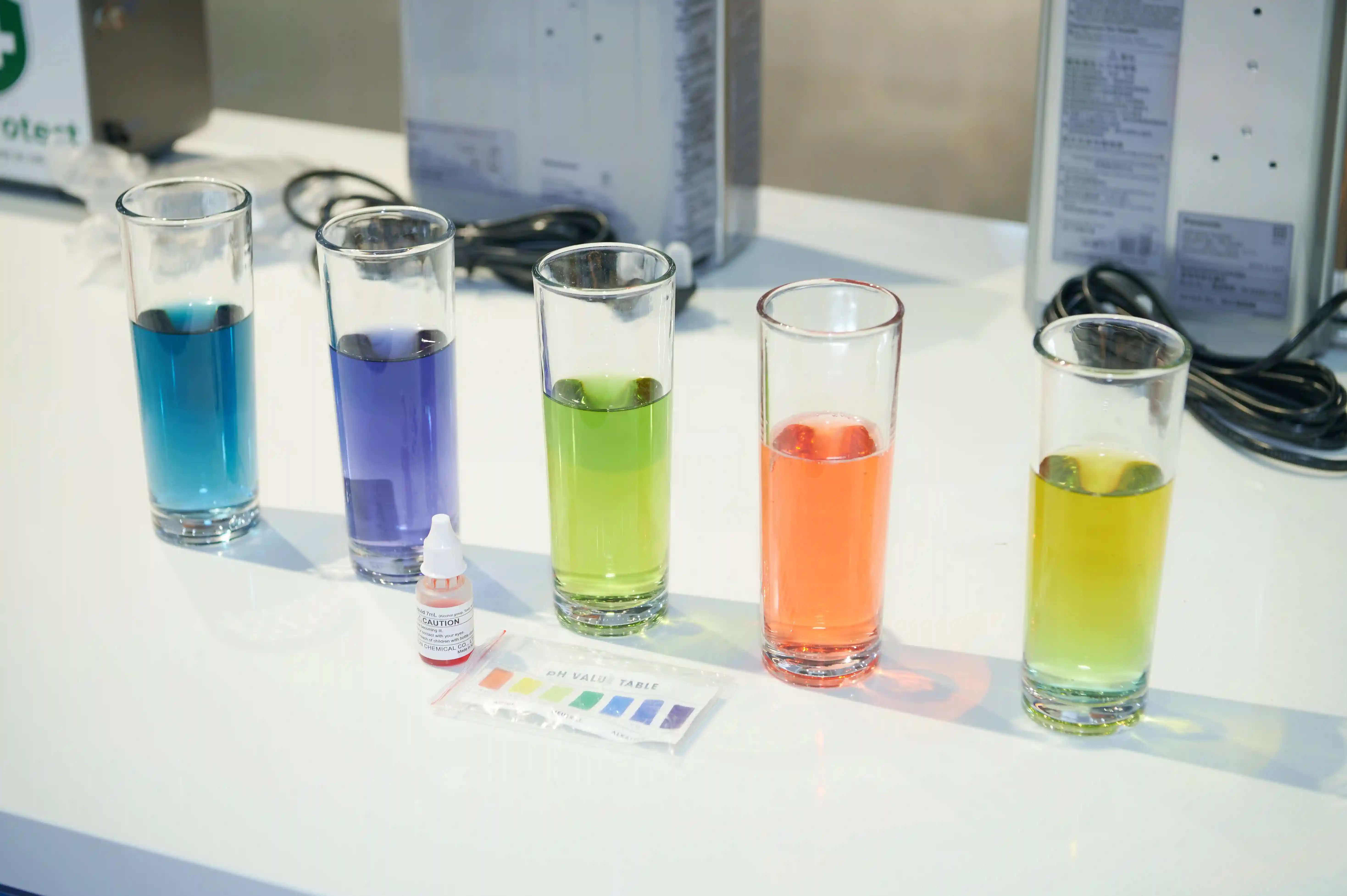 Khu vực kiểm tra độ pH của nước