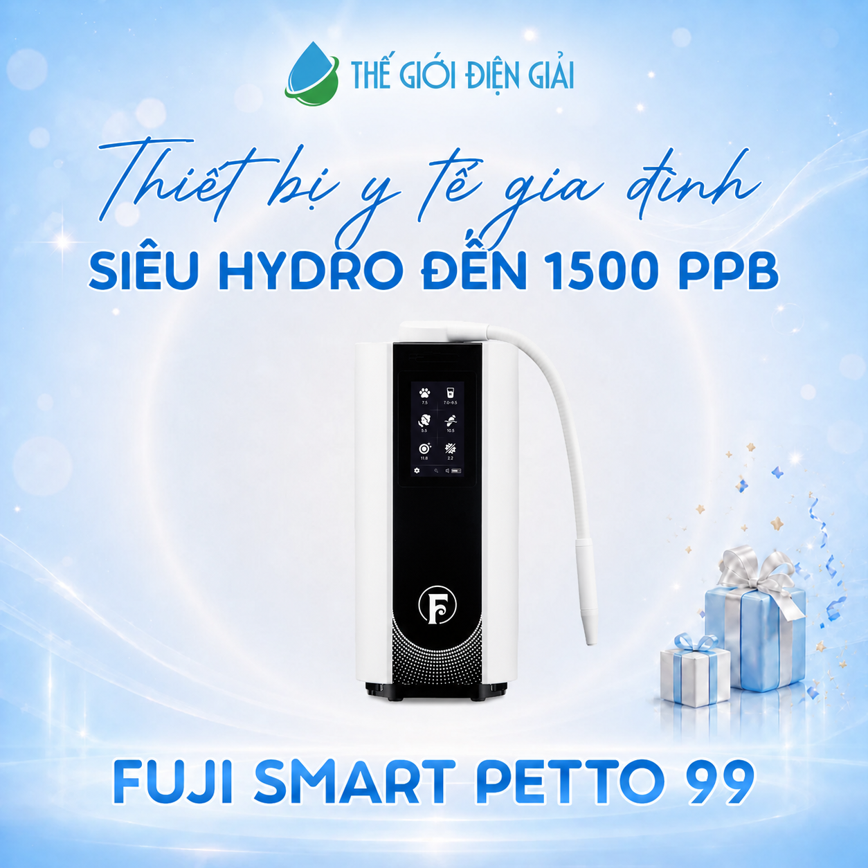 Máy lọc nước điện giải ion kiềm Fuji Smart Petto 99