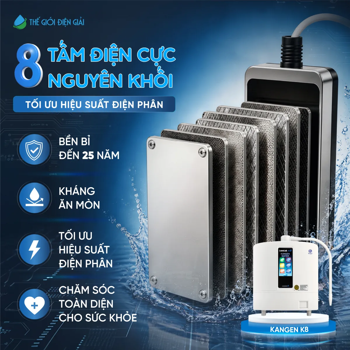 (SOF-2026-00862) Design Inforgraphic Máy lọc nước Kangen Leveluk K8-06-1