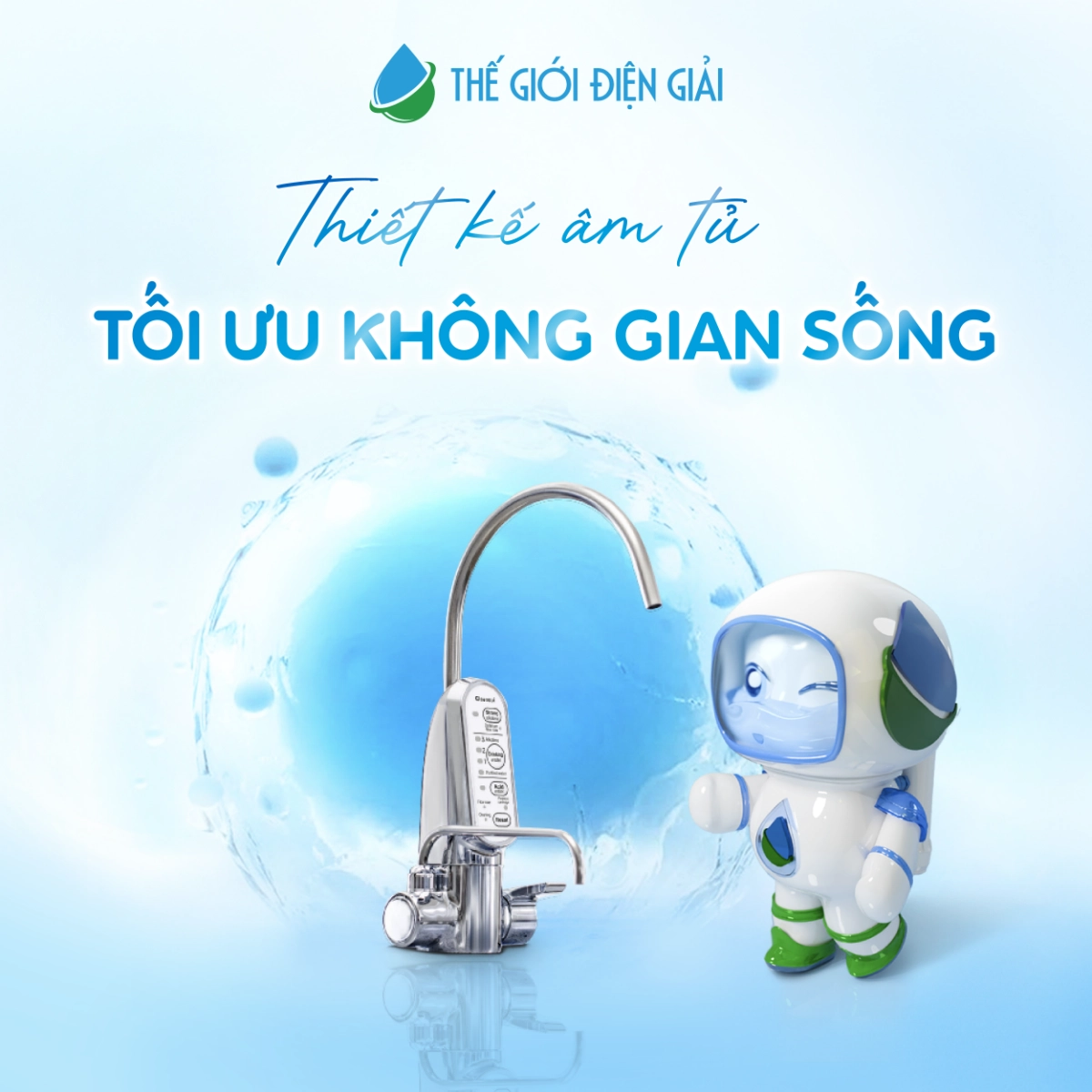 Máy lọc nước điện giải iON kiềm Cleansui EU301 nhập khẩu Nhật Bản