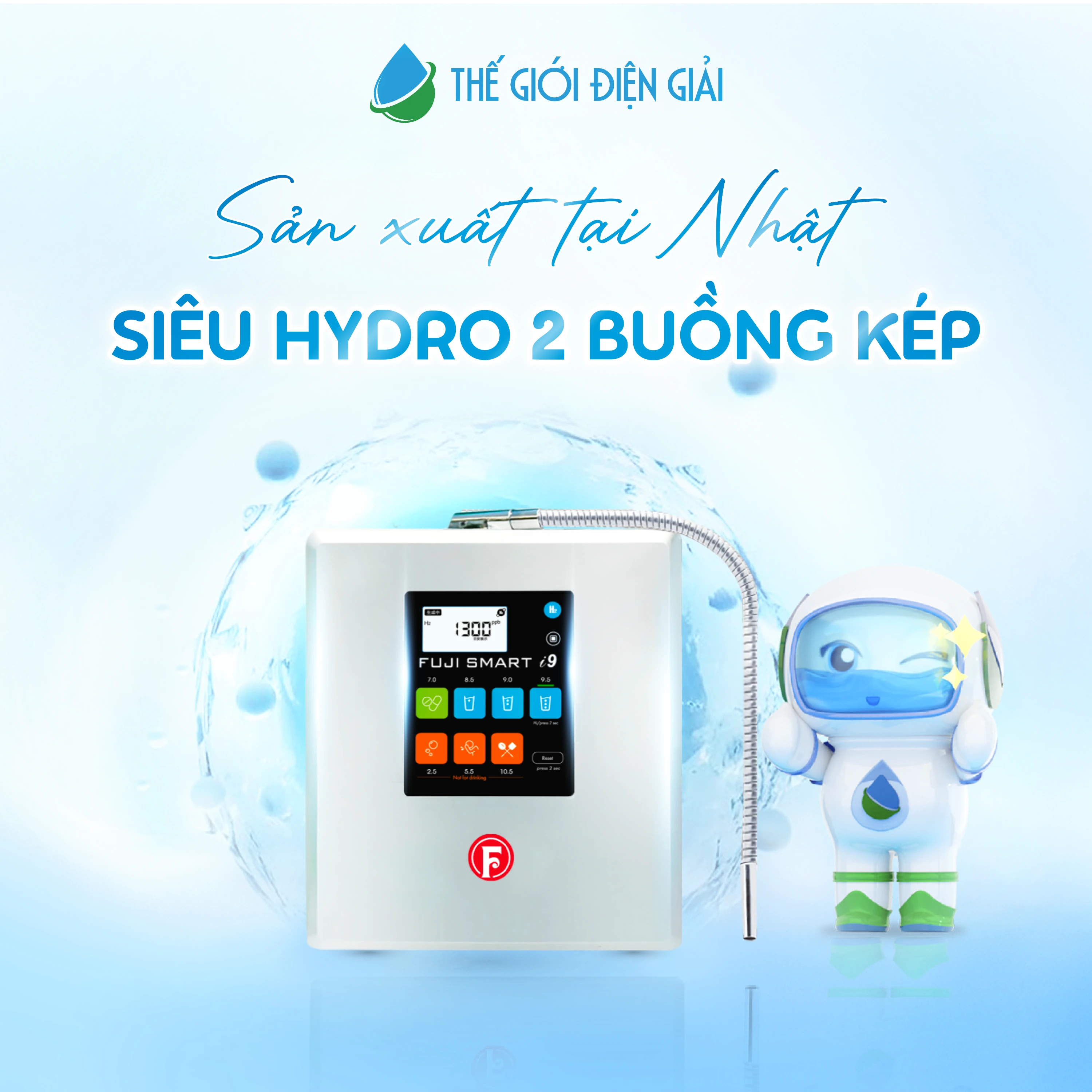 Máy lọc nước điện giải iON kiềm Fuji Smart i9 - Bảo dưỡng máy trọn đời