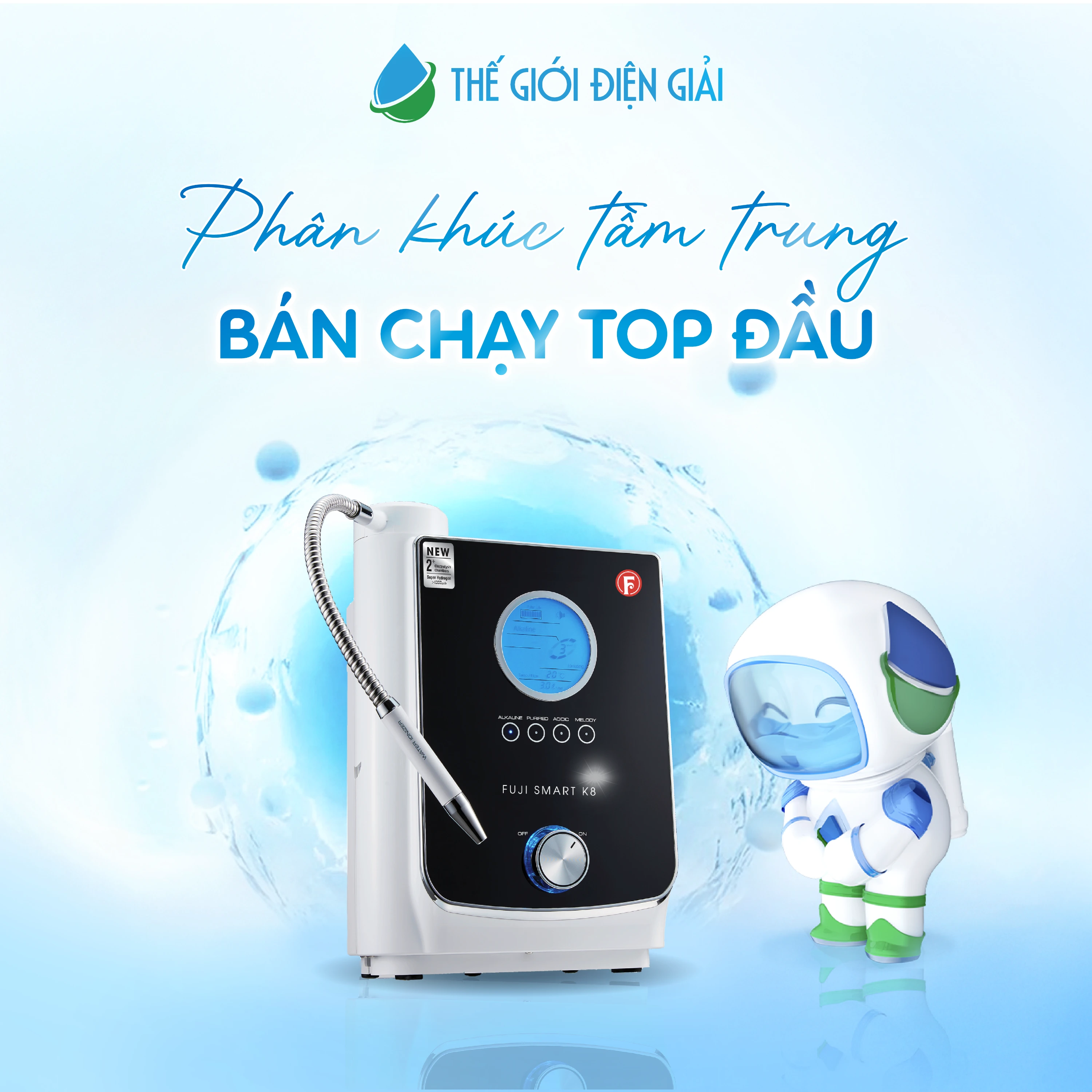 Máy lọc nước iON kiềm Fuji Smart K8