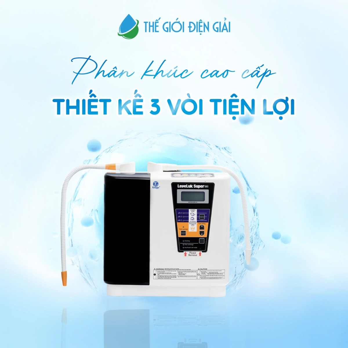 Máy lọc nước điện giải iON kiềm Kangen Leveluk Super 501 - Hàng Chính Hãng Có Hóa Đơn VAT