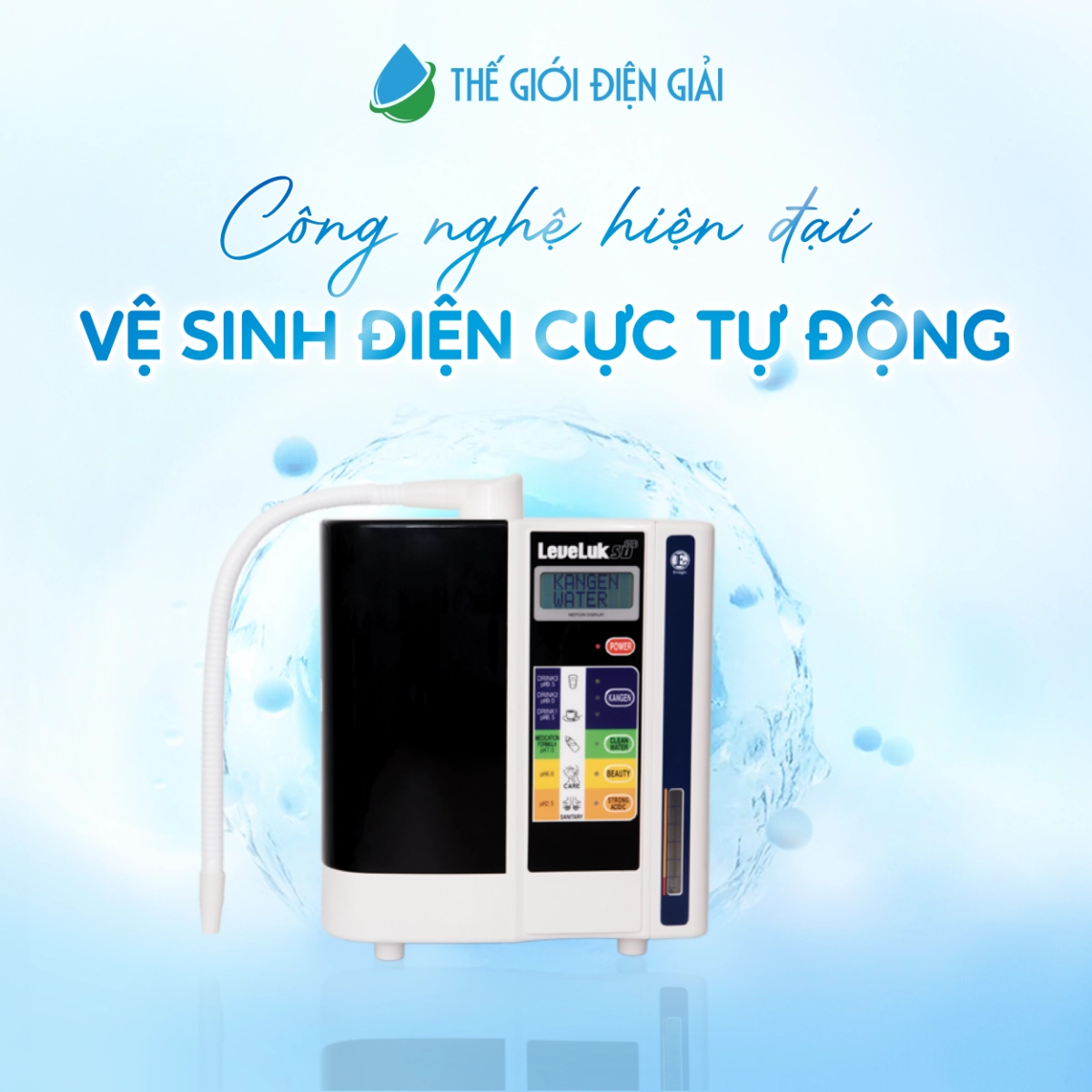Máy lọc nước điện giải iON kiềm Kangen SD501 - Hàng Chính Hãng Có Hóa Đơn VAT