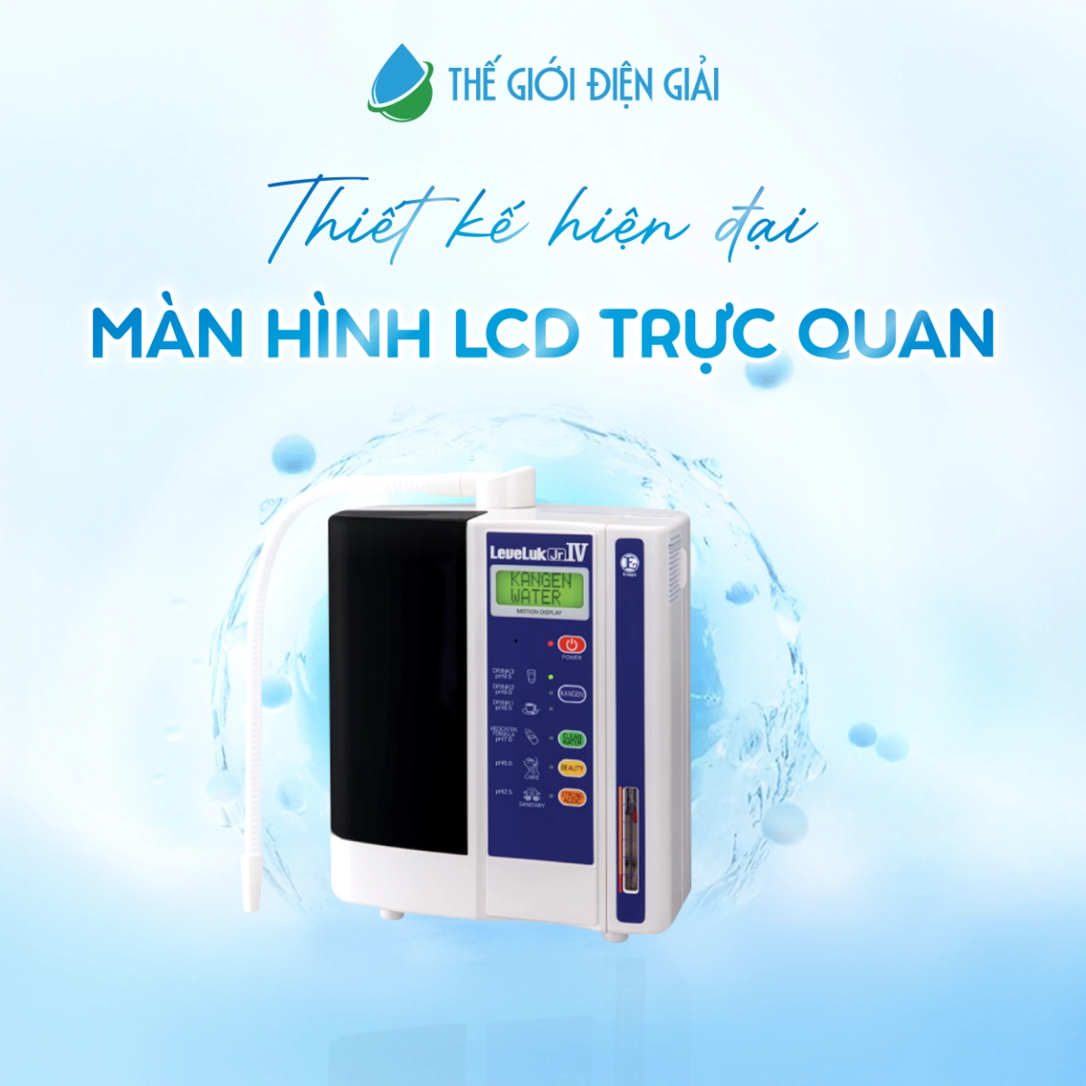 Máy lọc nước Kangen Leveluk JRIV - Hàng Chính Hãng Có Hóa Đơn VAT