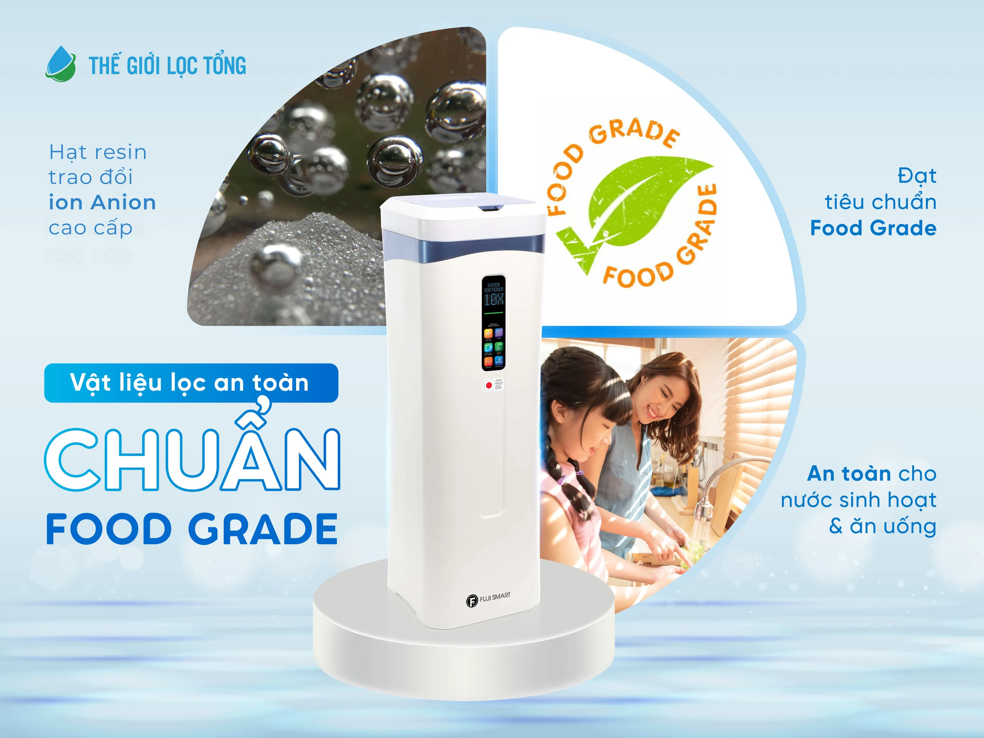 Hình ảnh Vật liệu lọc của hệ thống lọc tổng Fuji Smart Super Softener Series