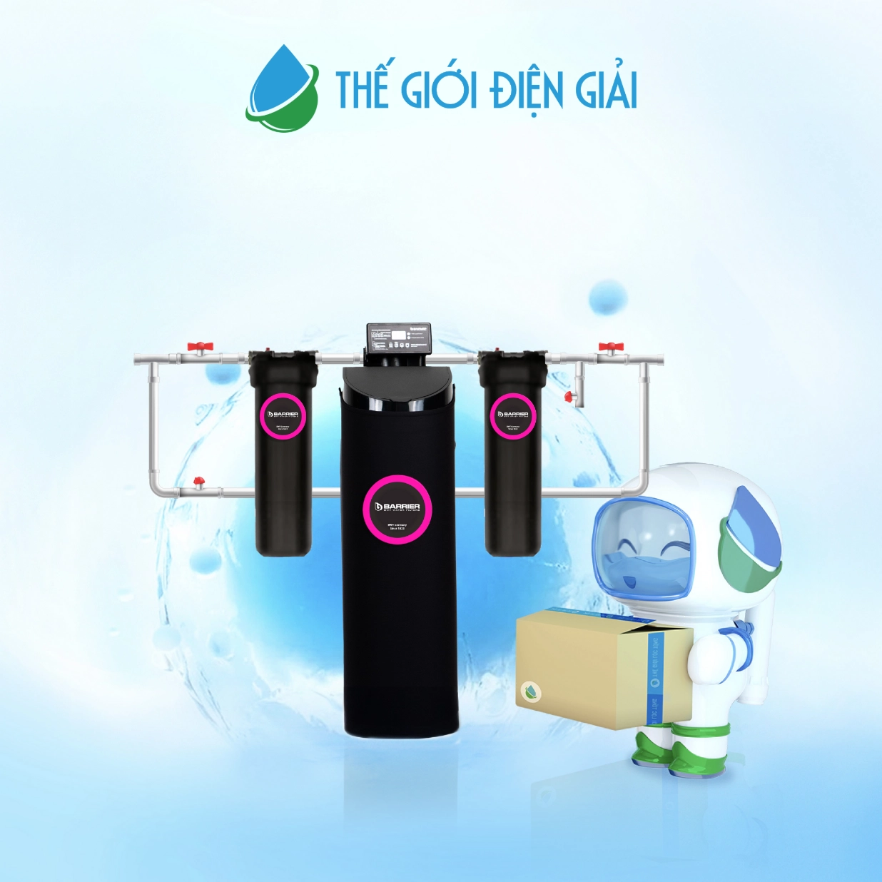 Hệ thống lọc nước đầu nguồn Barrier City Pro Hero