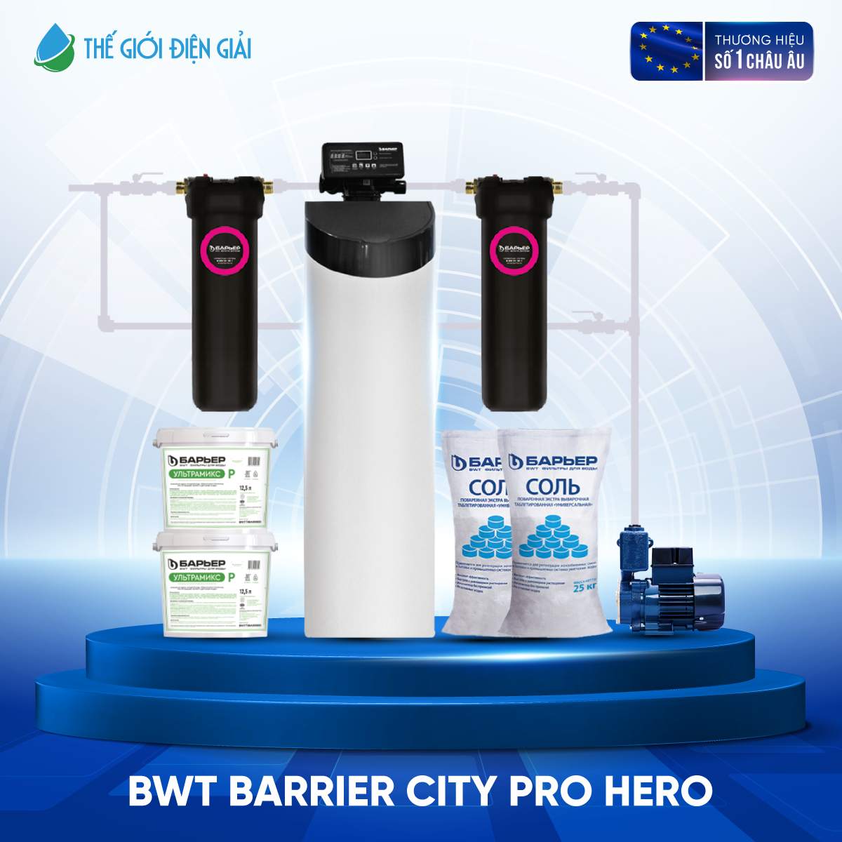Hệ thống lọc tổng BWT Barrier City Pro Hero - Công nghệ lọc độc quyền, sản xuất 100% tại Châu Âu