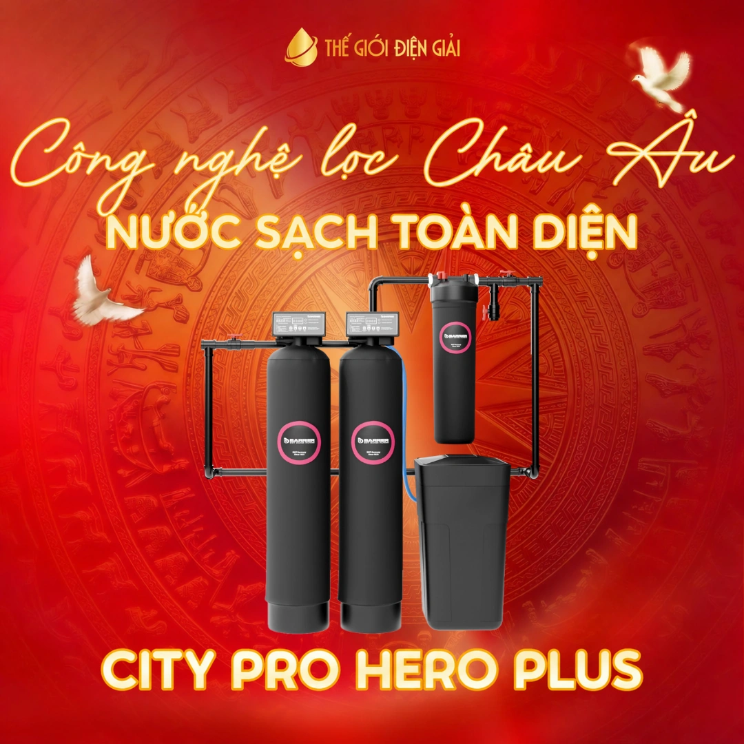 Hệ thống lọc nước đầu nguồn Barrier City Pro Hero Plus