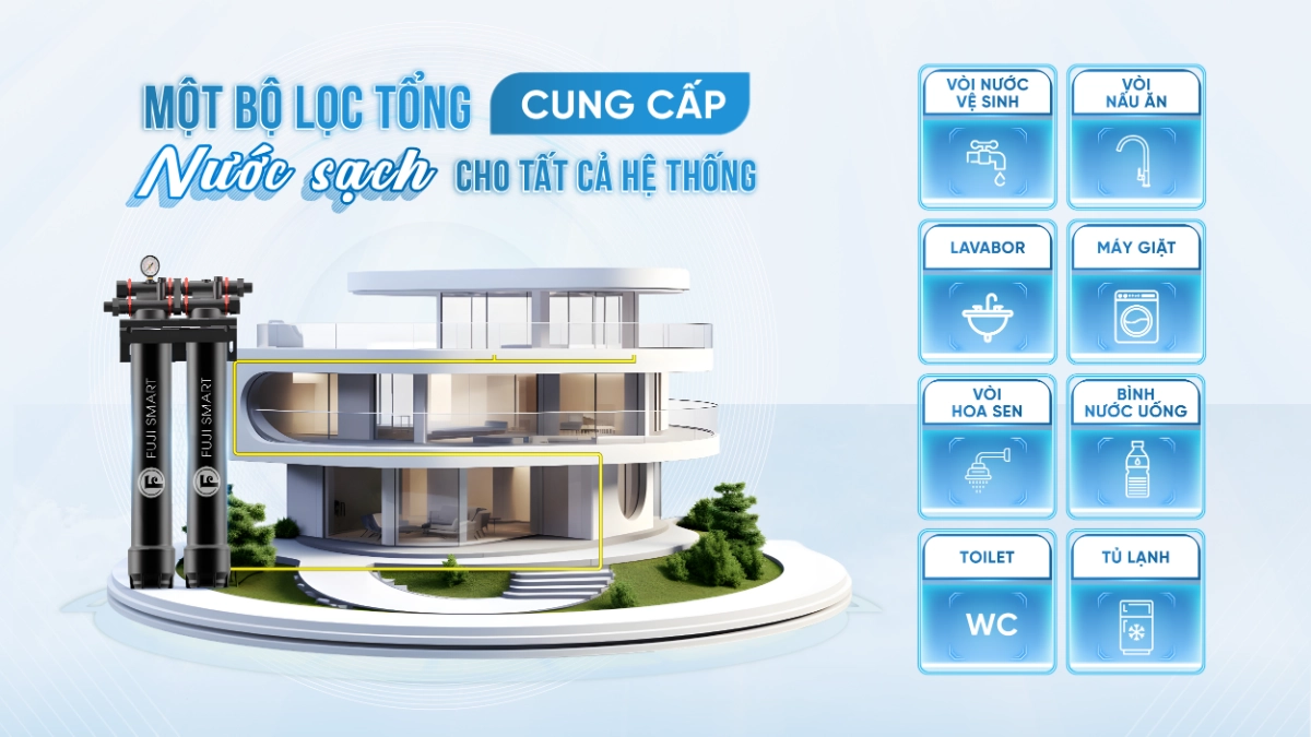 Giới thiệu hệ thống lọc nước đầu nguồn Fuji Smart APT 200