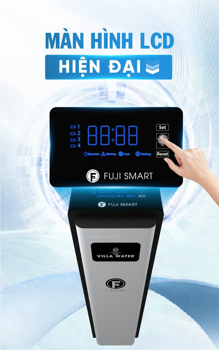 Màn hình LCD của lọc nước đầu nguồn Fuji Smart S800