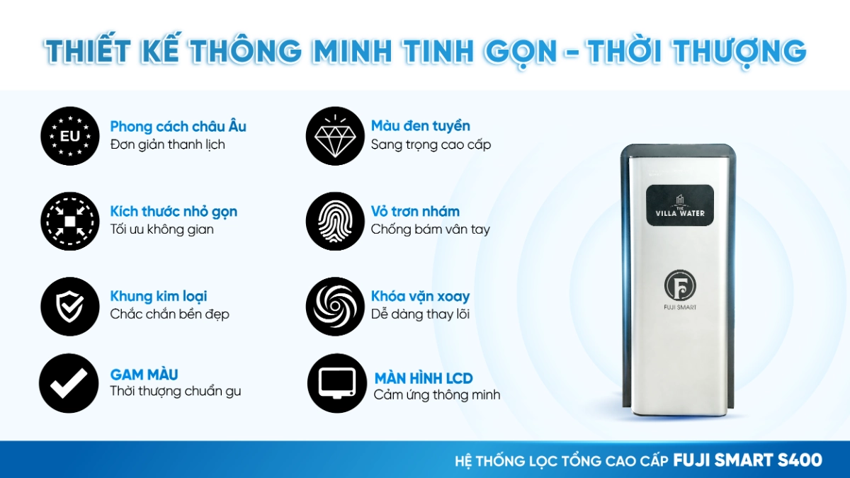 Thiết kế hệ thống lọc tổng Fuji Smart S400
