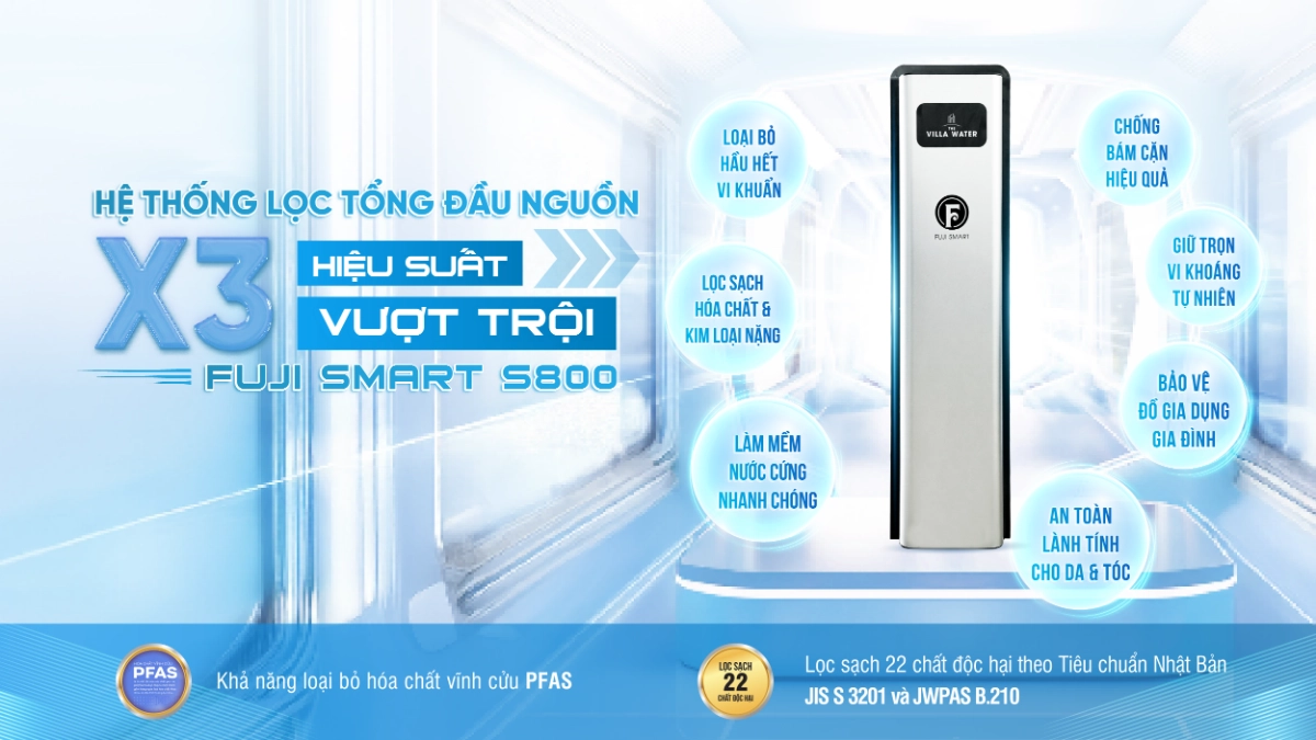 Fuji smart S800 được trang bị công nghệ chống bám cặn X3