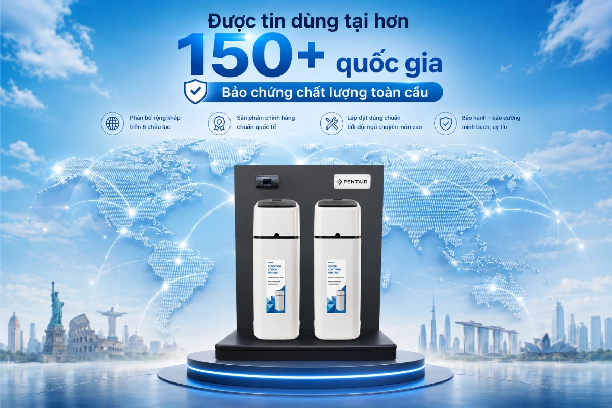 Pentair Foleo Pro Max được tin dùng ở hơn 150 quốc gia trên thế giới