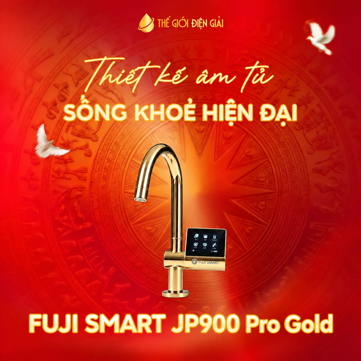 Máy lọc nước điện giải ion kiềm Fuji Smart JP900 Pro Gold