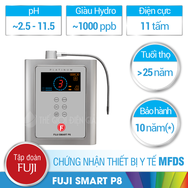 Máy lọc nước ion kiềm Fuji Smart P8