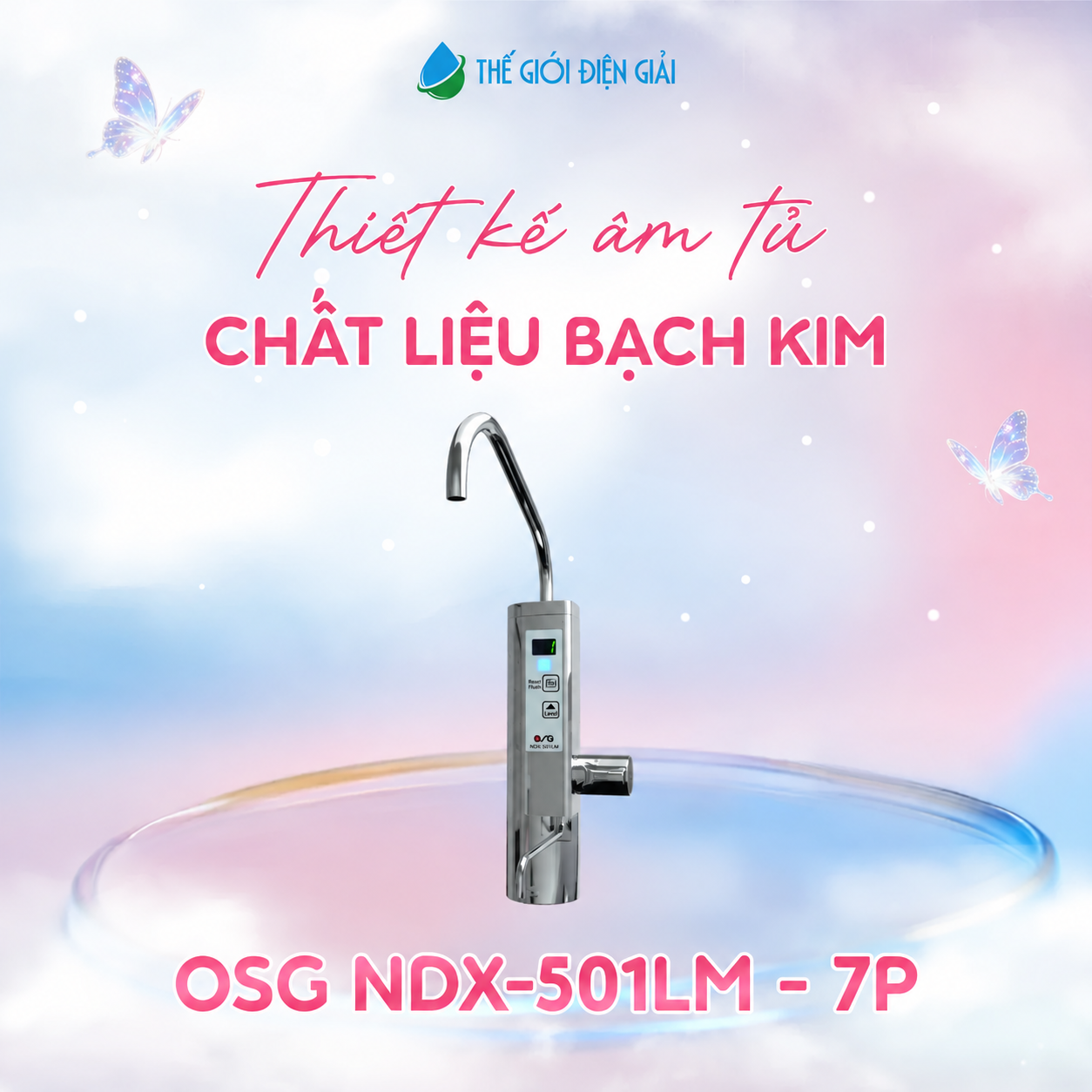Máy lọc nước iON kiềm OSG NDX-501LM - 7P