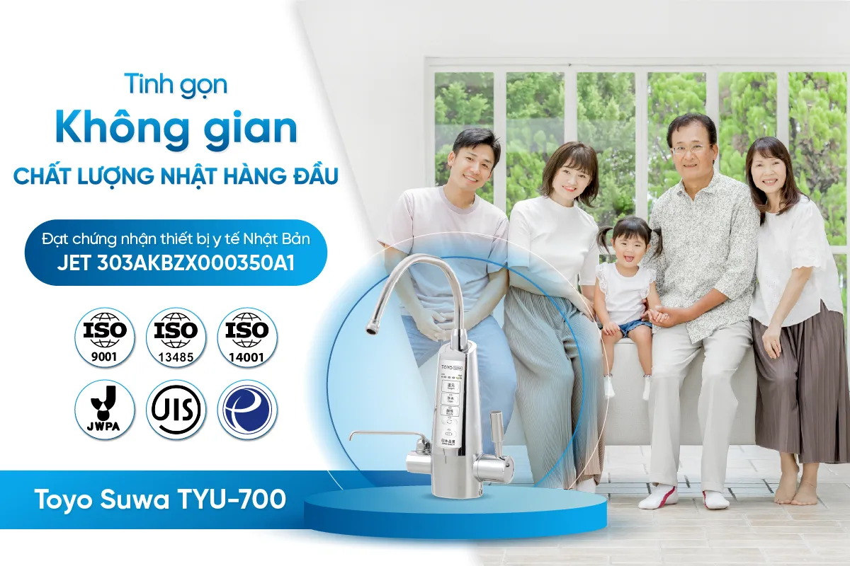 Các chứng nhận danh giá là bảo chứng chất lượng cho Toyo Suwa TYU-700