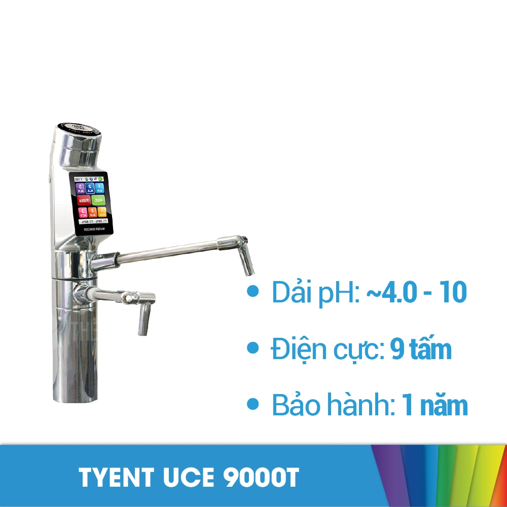 Máy lọc nước điện giải iON kiềm Tyent Uce 9000T giá gốc nhập khẩu từ Hàn Quốc