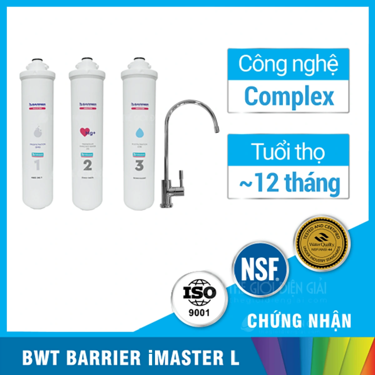 Máy lọc nước BWT Barrier iMaster L tốt nhất cho sức khỏe gia đình