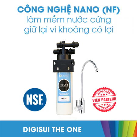 Máy lọc nước DigiSui The One công nghệ Nano làm mềm nước cứng