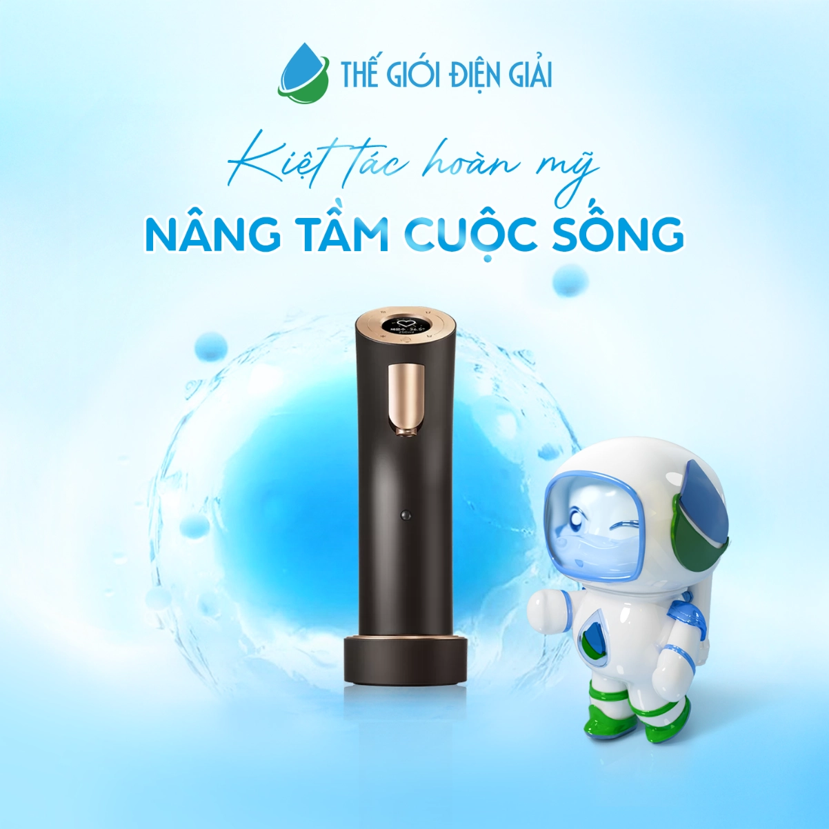 Máy lọc nước nóng lạnh Wells The One nóng lạnh tiện dụng thiết kế độc đáo