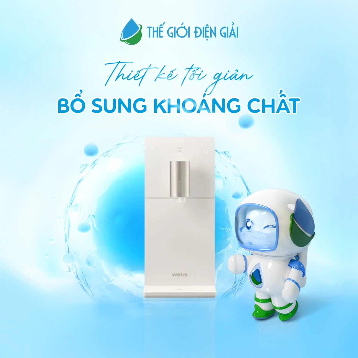 Máy lọc nước nóng lạnh Wells Slim One