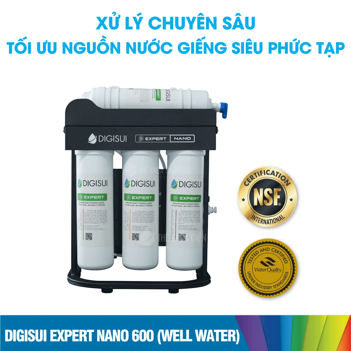 Bộ tiền xử lý nước giếng Digisui Expert Nano 600 (Well Water)