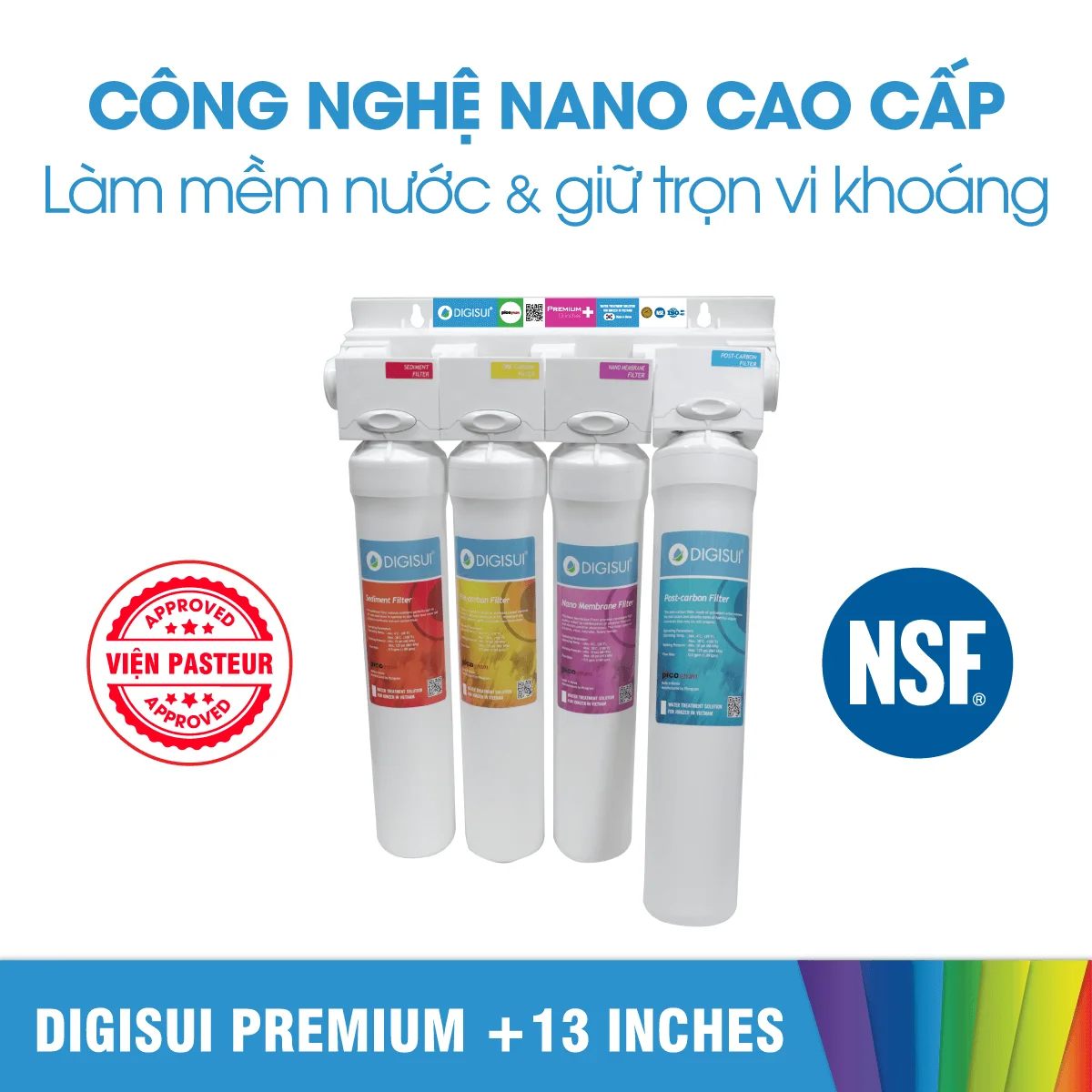 Bộ tiền xử lý nước Digisui Premium + 13 inches