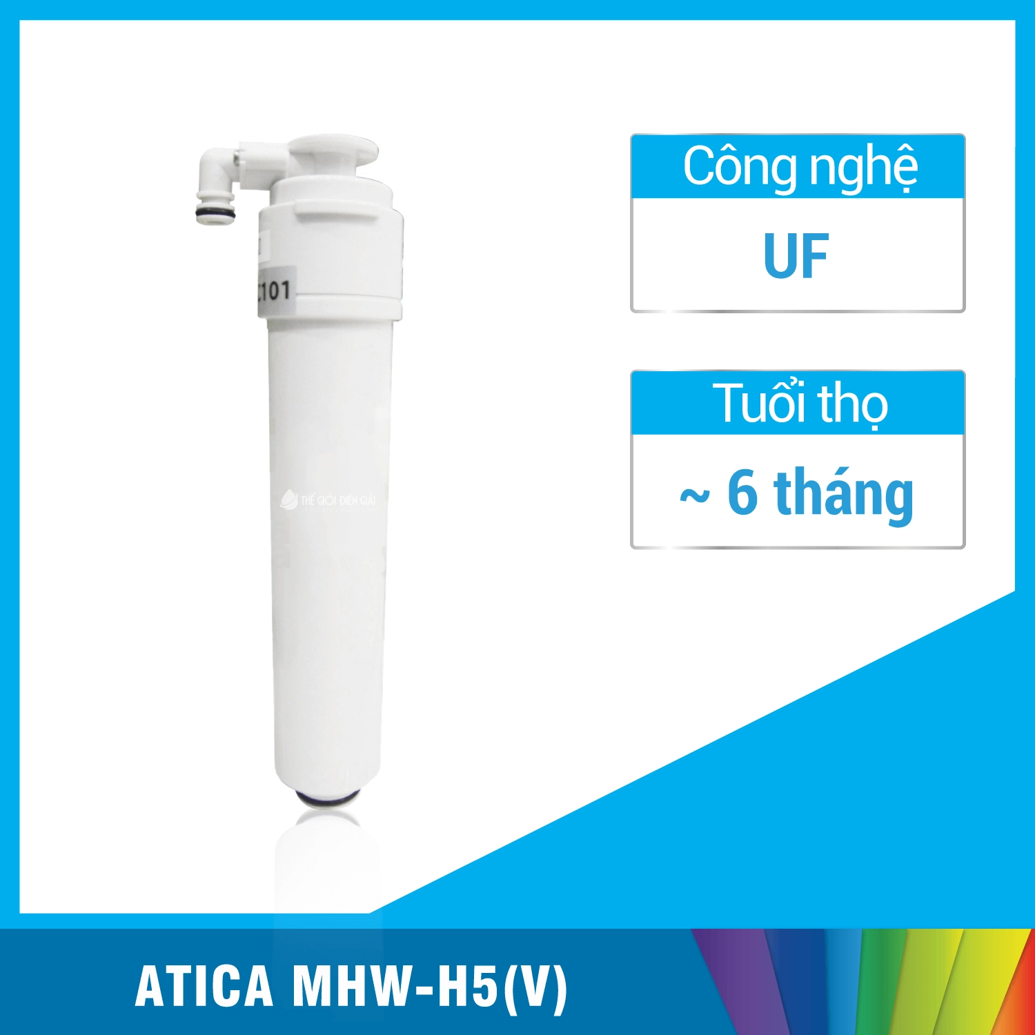 Lõi lọc máy lọc nước điện giải iON kiềm Atica MHW-H5(V)