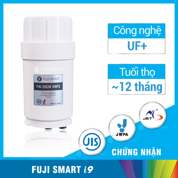 Lõi lọc máy lọc nước điện giải iON kiềm Fuji Smart i9