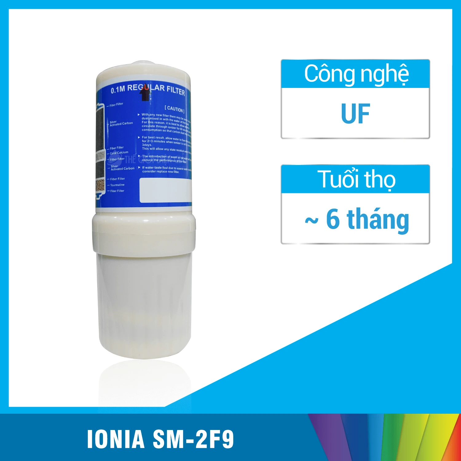 Lõi lọc máy lọc nước điện giải iON kiềm iONIA SM - 2F9