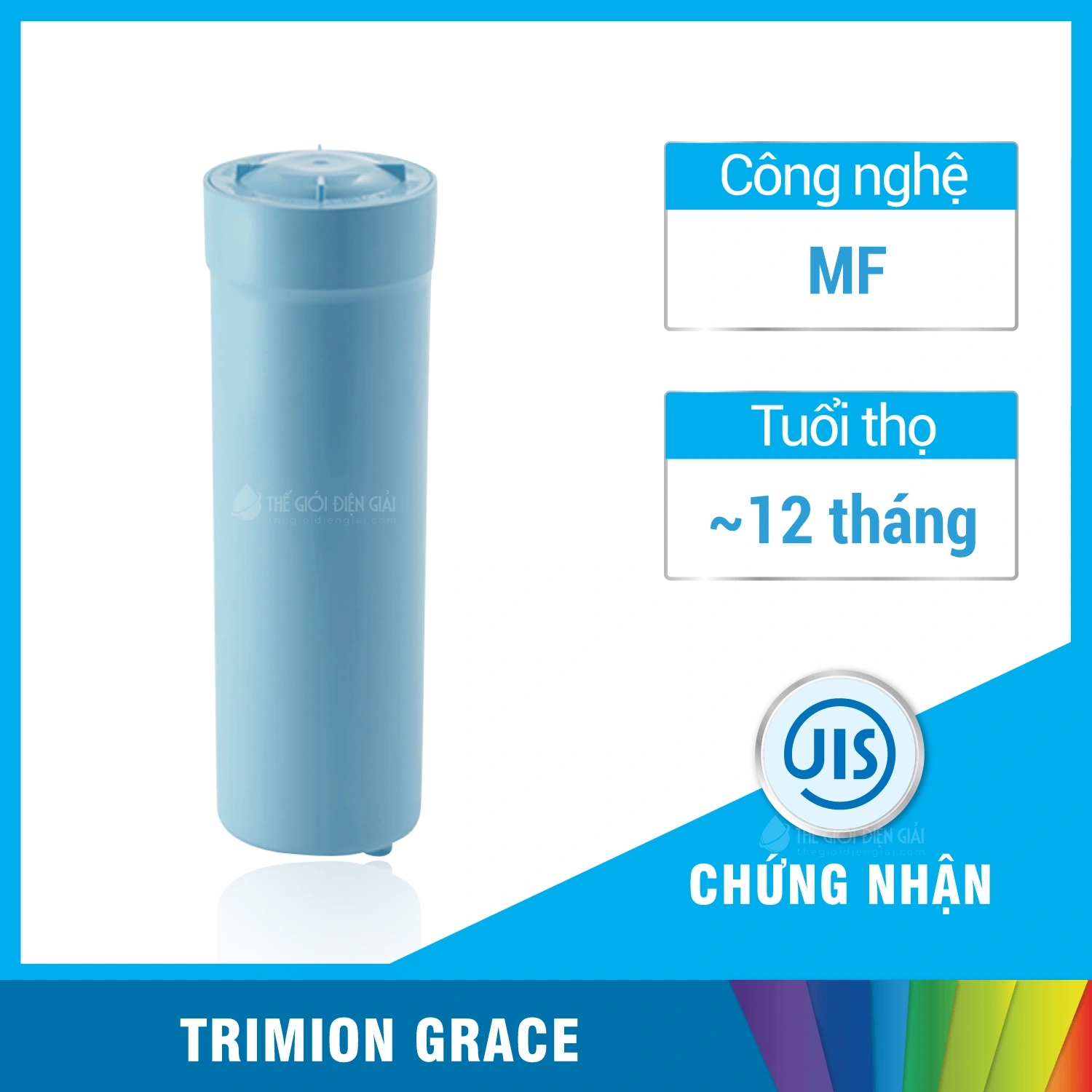 Lõi lọc máy lọc nước iON kiềm Trimion Grace