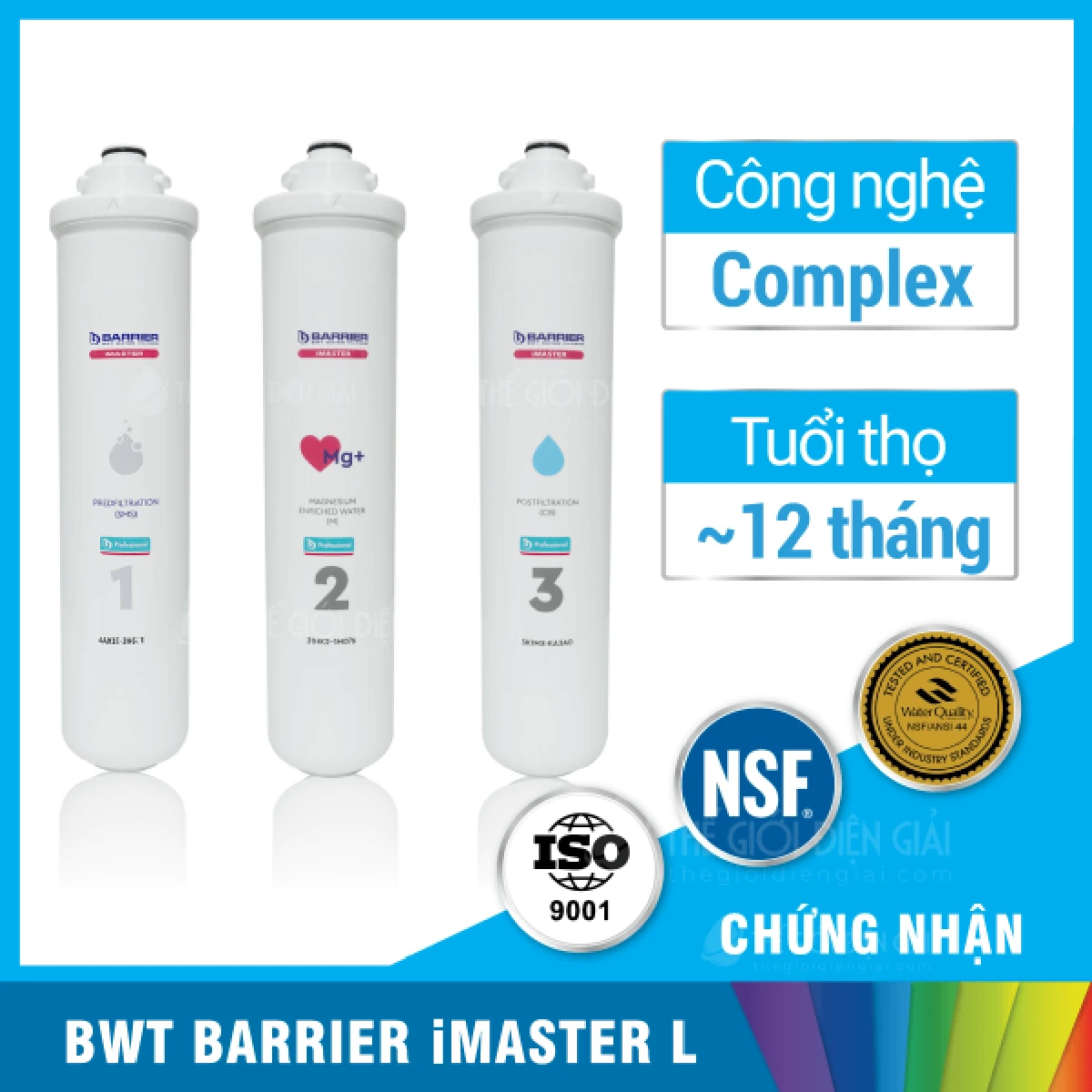 Lõi lọc máy lọc nước BWT Barrier iMaster L