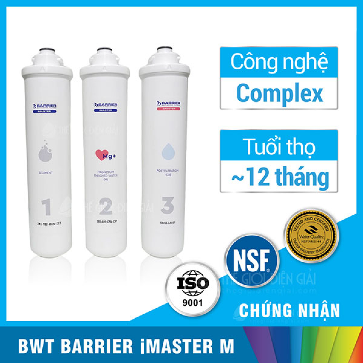 Lõi lọc máy lọc nước BWT Barrier iMaster M