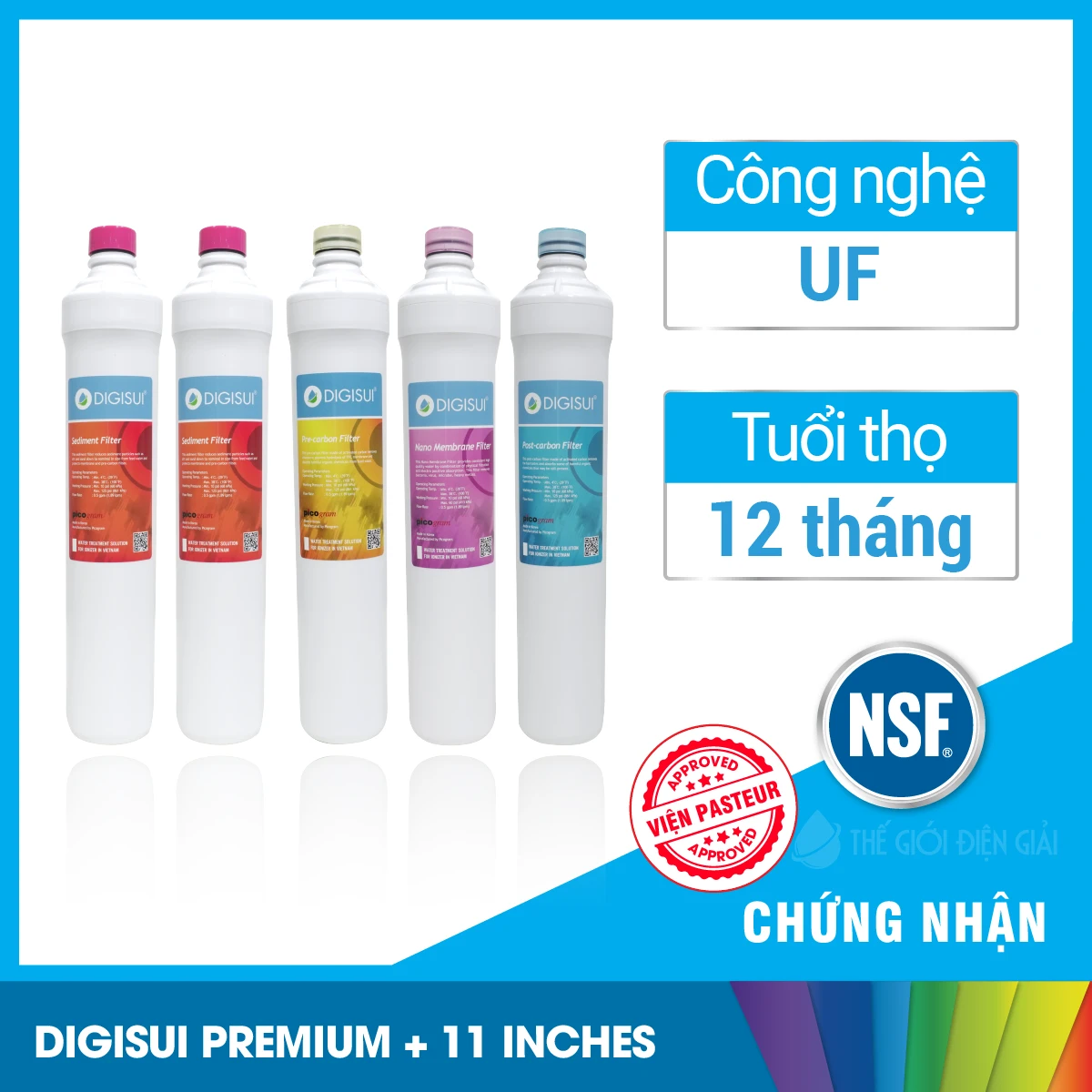 Lõi lọc Digisui Premium + 11 inches