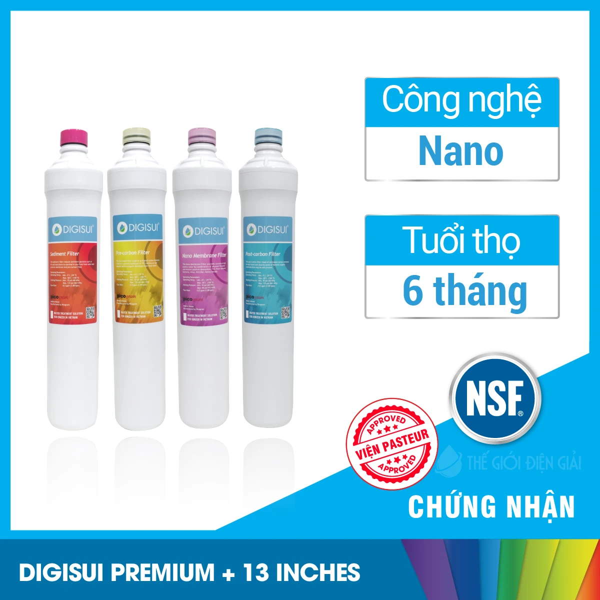 Lõi lọc Digisui Premium + 13 inches